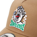 9FORTY A - Frame トラッカー SANTA CRUZ スクリーミングハンド カーキ - 14457352 - OSFM | NEW ERA ニューエラ公式オンラインストア