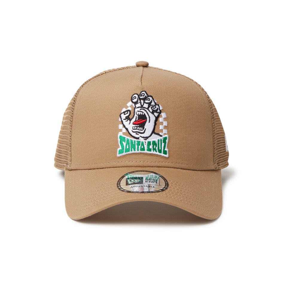 9FORTY A - Frame トラッカー SANTA CRUZ スクリーミングハンド カーキ - 14457352 - OSFM | NEW ERA ニューエラ公式オンラインストア