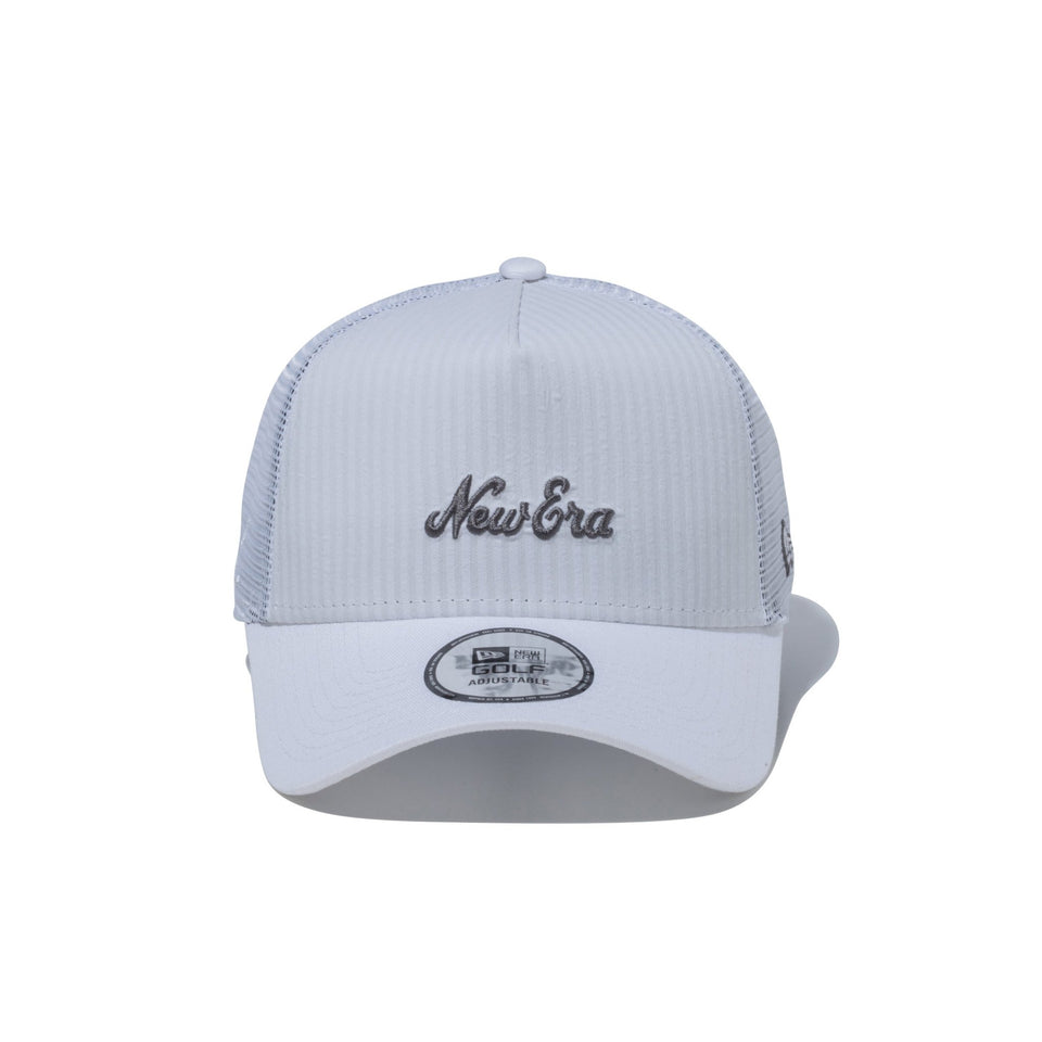 【New Era】 ★ GOLF CAP ★ SEERSUCKER A-FRAME TRUCKER ★ 9FORTY A-Frame トラッカー Seersucker ブルーストライプ