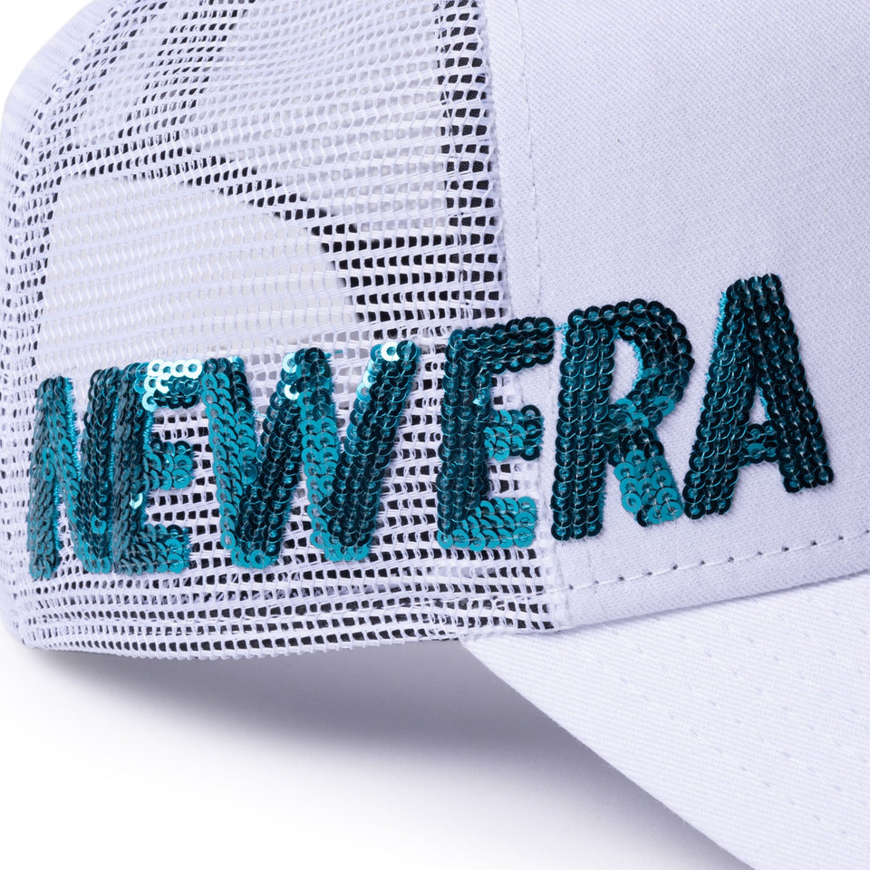 【ゴルフ】9FORTY A - Frame トラッカー Sequins エッセンシャルロゴ ホワイト - 14391346 - OSFM | NEW ERA ニューエラ公式オンラインストア