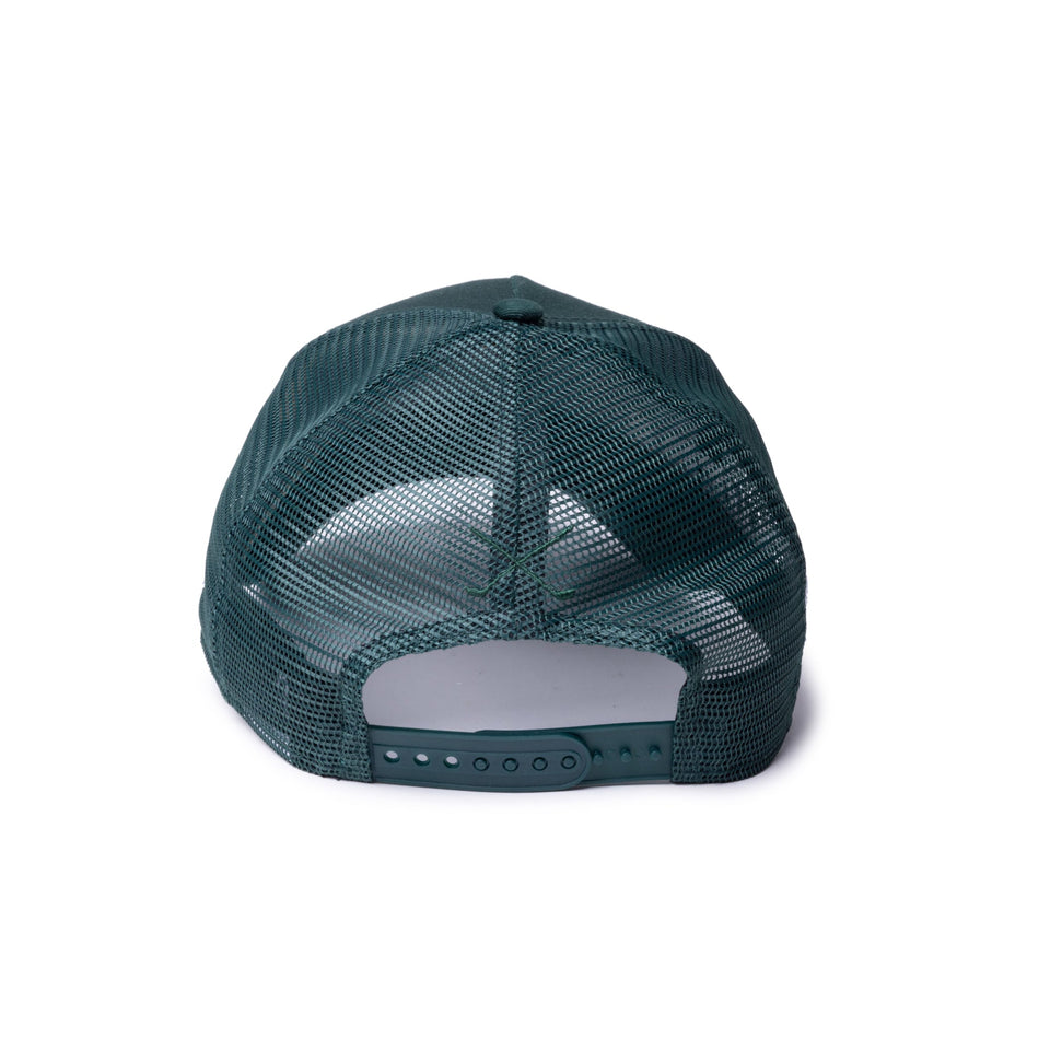 【ゴルフ】9FORTY A - Frame トラッカー Sequins エッセンシャルロゴ パインニードルグリーン - 14391347 - OSFM | NEW ERA ニューエラ公式オンラインストア