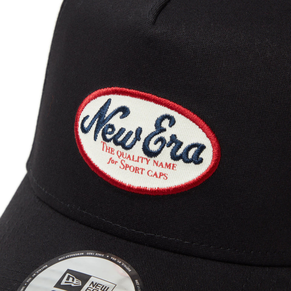 【ゴルフ】9FORTY A - Frame Stretch Cotton Washable オーバルロゴ ブラック - 14326302 - OSFM | NEW ERA ニューエラ公式オンラインストア