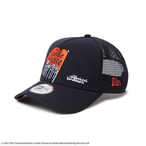NEW ERA ブラック トラッカーキャップ NEW ERA × Bluestorm メッシュトラッカーキャップ