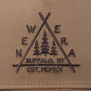 9FORTY A-Frame トラッカー Triangle Woods Logo カーキ【ニューエラアウトドア】 - 14110097-OSFM | NEW ERA ニューエラ公式オンラインストア