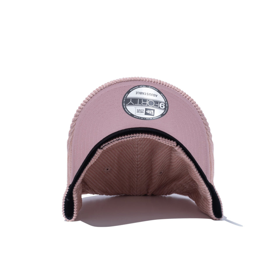 9FORTY Fabric Series NEW ERA コーデュロイ ピンク