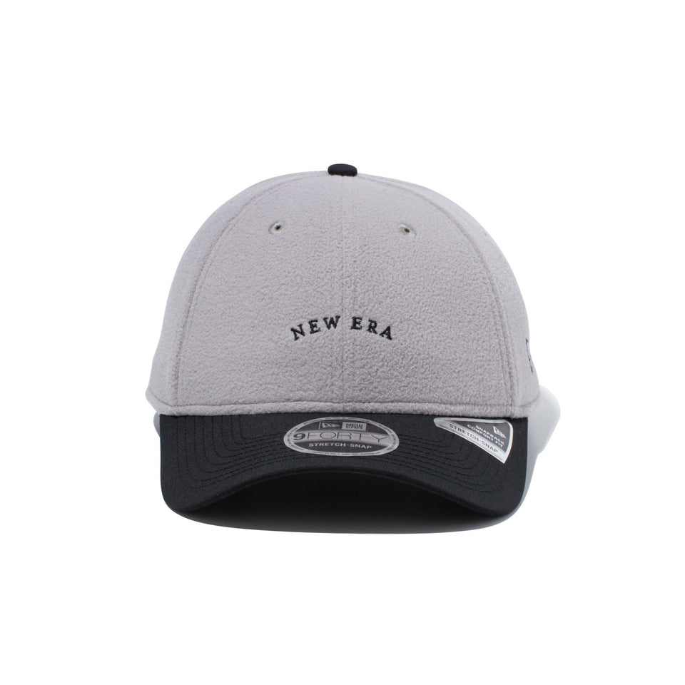 9FORTY ストレッチスナップ Fabric Series フリース NEW ERA グレー