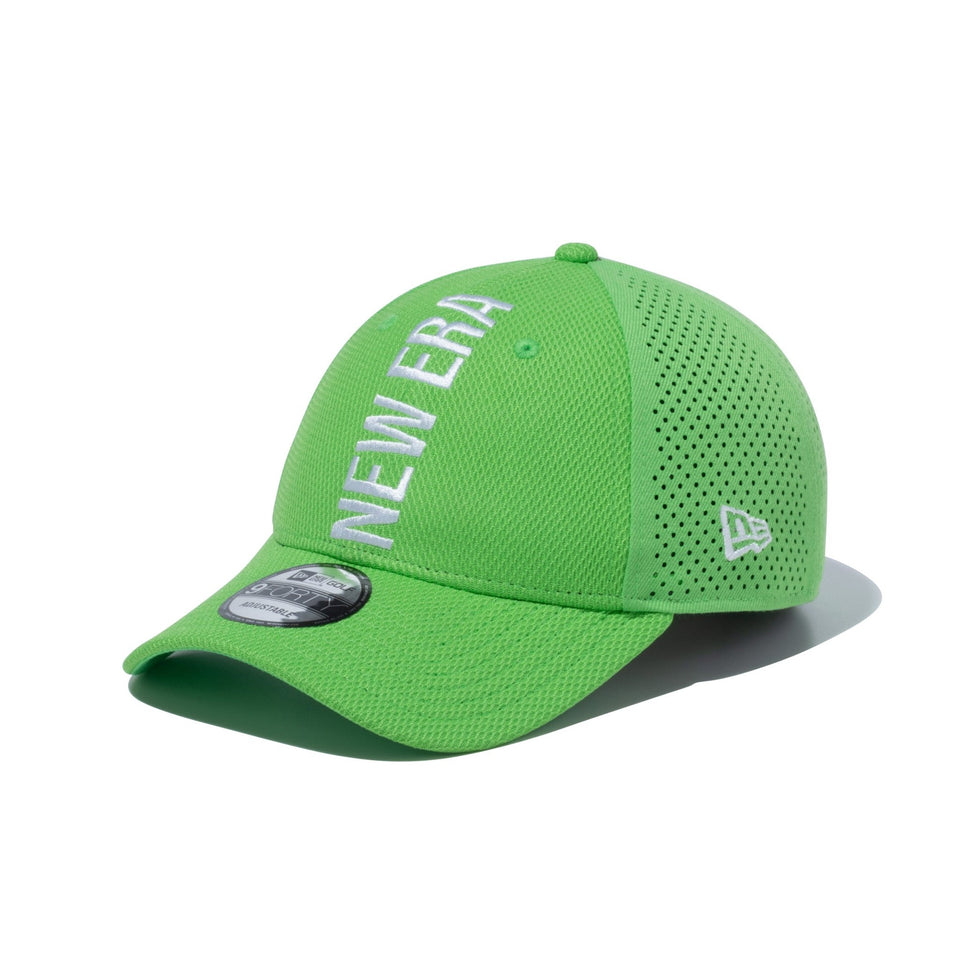 9FORTY Laser Perforated Vertical Logo ライムグリーン