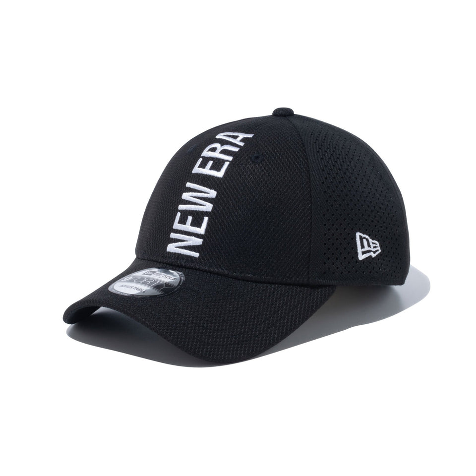 【ゴルフ】 9FORTY Laser Perforated Vertical Logo ブラック - 14109286-OSFM | NEW ERA ニューエラ公式オンラインストア