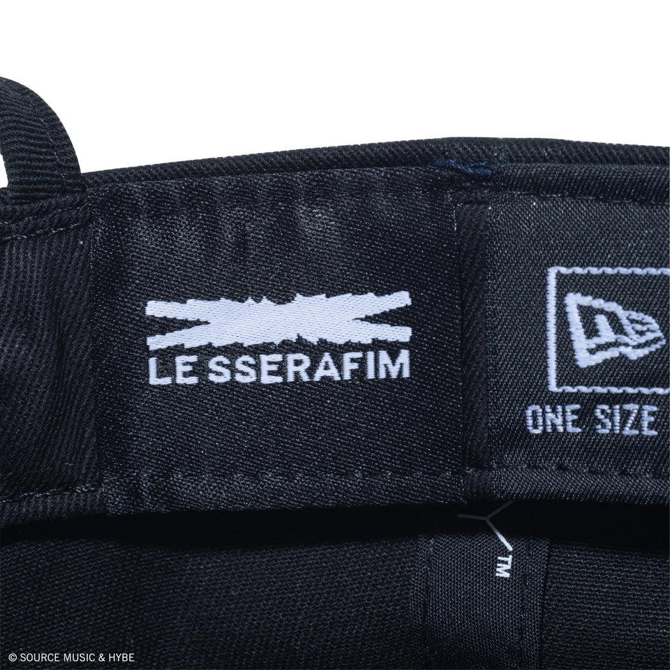 9FORTY LE SSERAFIM Metal Logo ブラック | ニューエラ