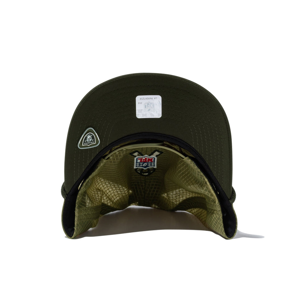 9FORTY M - Crown A - Frame 2025 NFL Salute to Service ラスベガス・レイダース - 14724764 - OSFM | NEW ERA ニューエラ公式オンラインストア