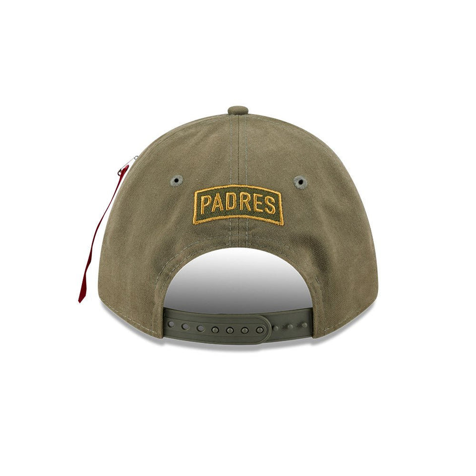 9FORTY M - Crown A - Frame Alpha Industries サンディエゴ・パドレス オリーブ - 14667287 - OSFM | NEW ERA ニューエラ公式オンラインストア