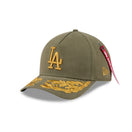 9FORTY M - Crown A - Frame Alpha Industries ロサンゼルス・ドジャース オリーブ - 14667291 - OSFM | NEW ERA ニューエラ公式オンラインストア