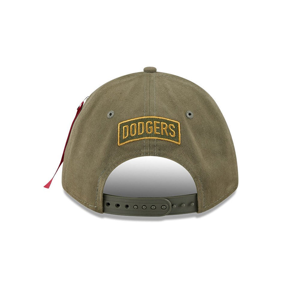 9FORTY M - Crown A - Frame Alpha Industries ロサンゼルス・ドジャース オリーブ - 14667291 - OSFM | NEW ERA ニューエラ公式オンラインストア