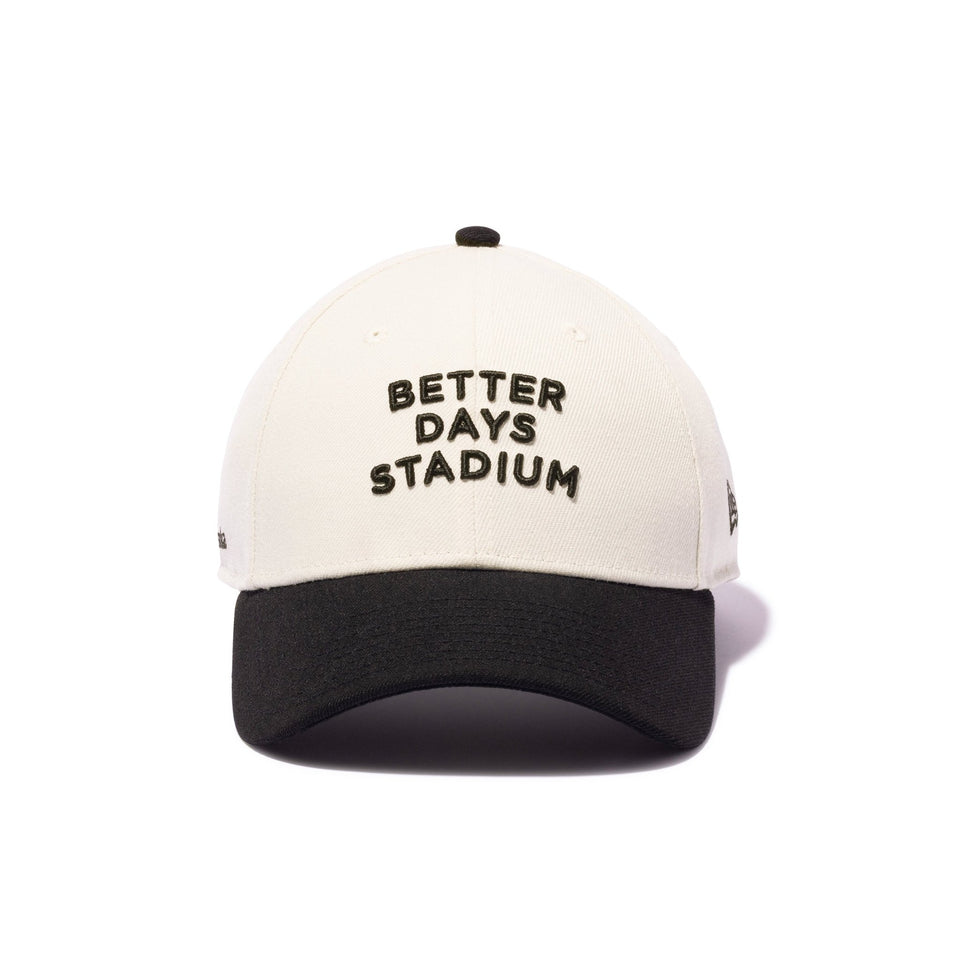 9FORTY marka x BETTER DAYS STADIUM アイボリー ブラックバイザー - 14394328-OSFM | NEW ERA ニューエラ公式オンラインストア