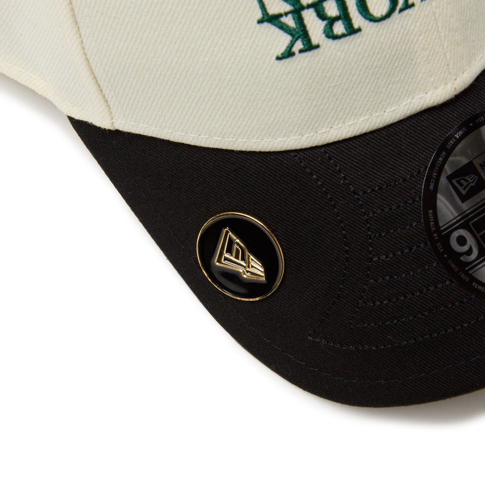 【ゴルフ】9FORTY On Par New Era New York クロームホワイト ブラックバイザー - 14391336 - OSFM | NEW ERA ニューエラ公式オンラインストア