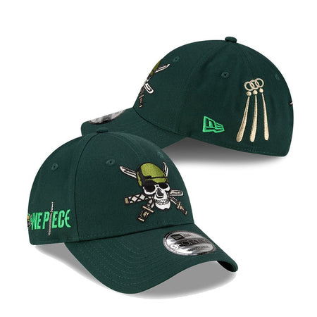 １本線　略帽　ダークグリーン 9FORTY One Piece ワンピース Netflix ロロノア・ゾロ ダークグリーン