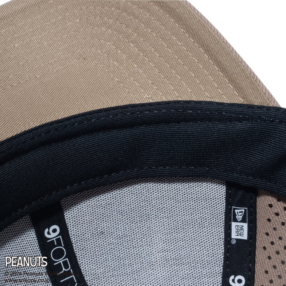 【ゴルフ】9FORTY PEANUTS ピーナッツ レーザーパフォーテッド ブリティッシュカーキ - 14124315-OSFM | NEW ERA ニューエラ公式オンラインストア