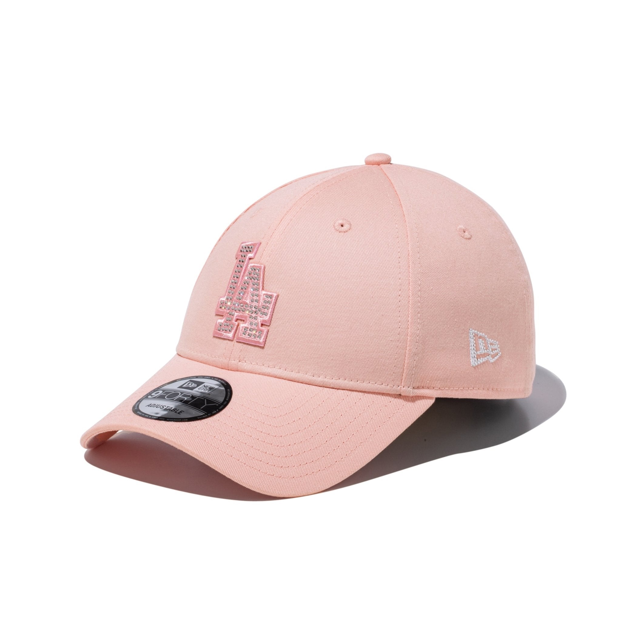 New Era 9FORTYラインストーン ピンクキャップ 9FORTY Rhinestone ロサンゼルス・ドジャース ピンク