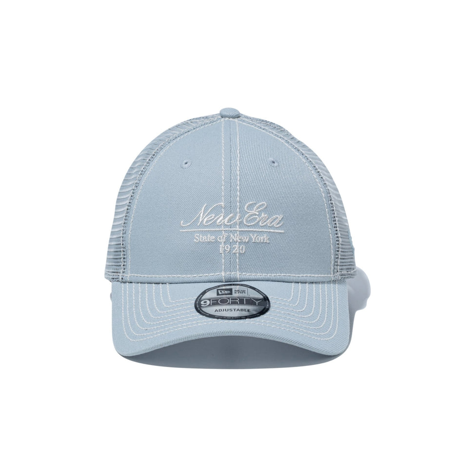 9FORTY トラッカー Script Logo グレー - 14667445 - OSFM | NEW ERA ニューエラ公式オンラインストア