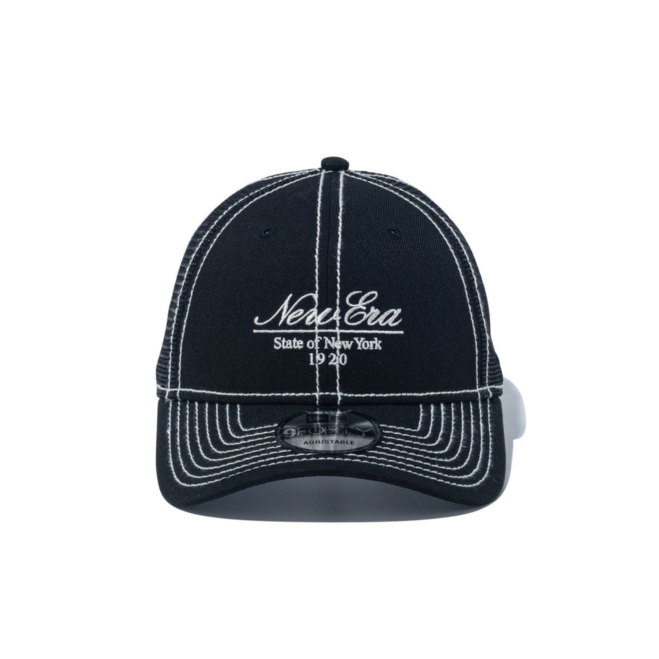 9FORTY トラッカー Script Logo ブラック - 14667448 - OSFM | NEW ERA ニューエラ公式オンラインストア