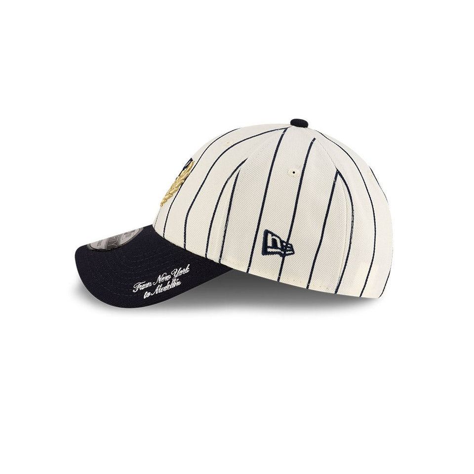9FORTY TRUE ピンストライプ クロームホワイト ネイビーバイザー - 14674649 - OSFM | NEW ERA ニューエラ公式オンラインストア