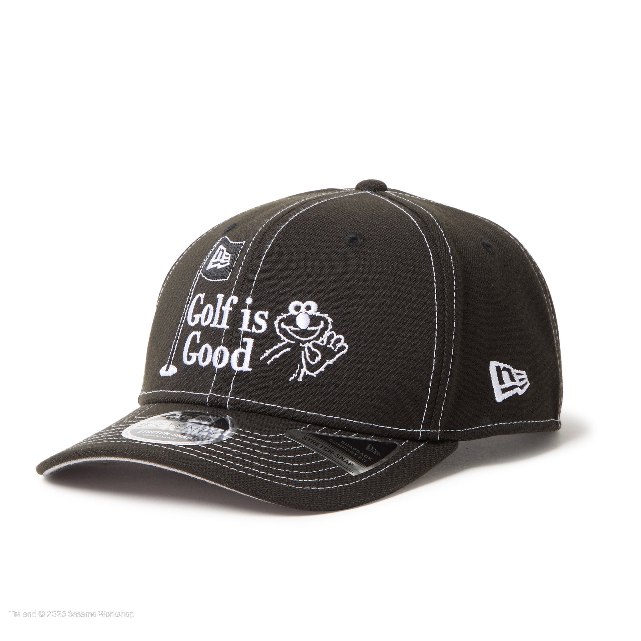 Cページ NEWERA GOLF マルチロゴ ショートスリーブ 9SEVENTY ストレッチスナップ SESAME STREET セサミストリート