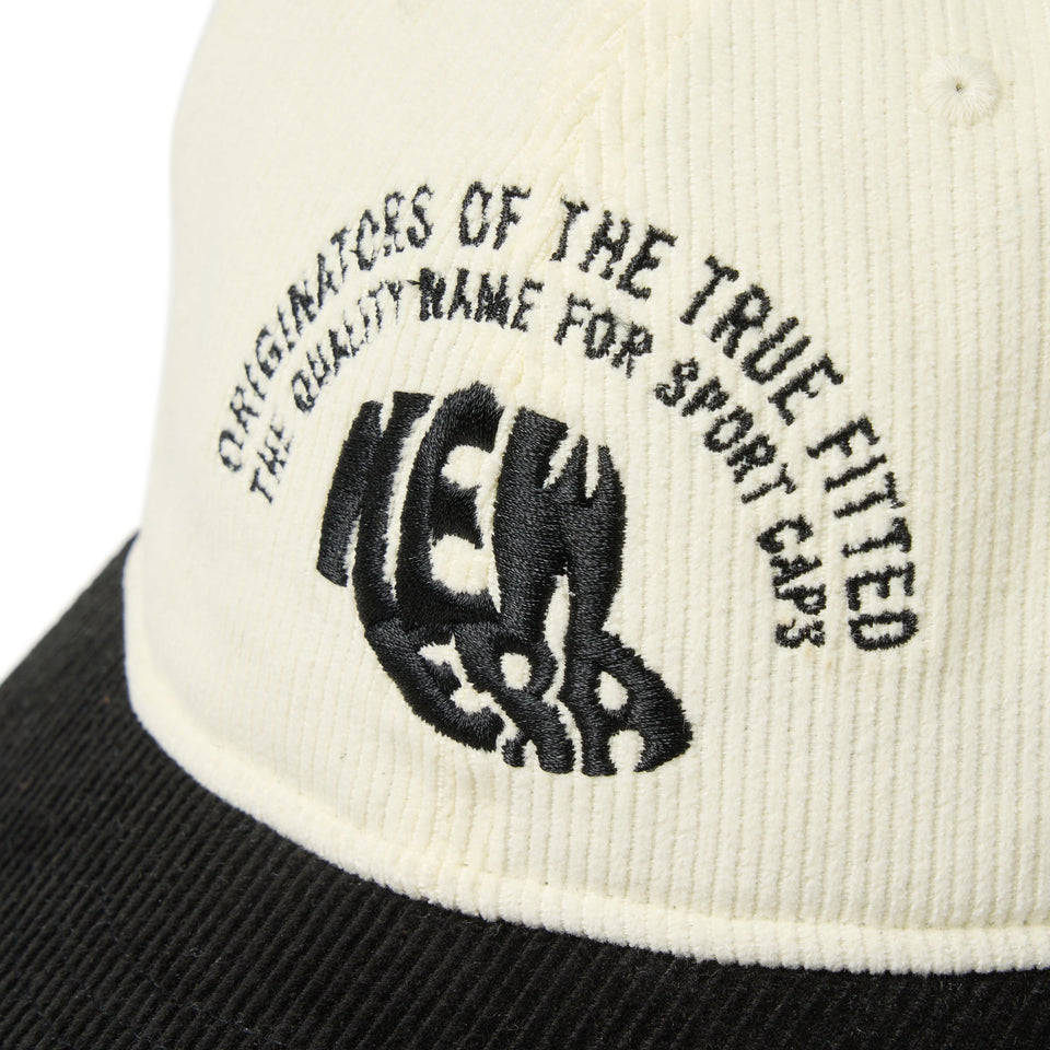 9THIRTY Micro Corduroy キャップロゴ クローム ブラックバイザー - 14667948 - SM | NEW ERA ニューエラ公式オンラインストア