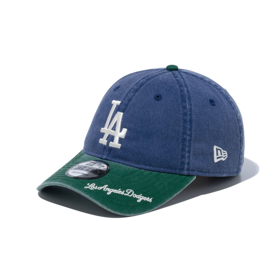 9THIRTY MLB Visor Logo ロサンゼルス・ドジャース ダークブルー ダークグリーンバイザー - 14109771-OSFM | NEW ERA ニューエラ公式オンラインストア