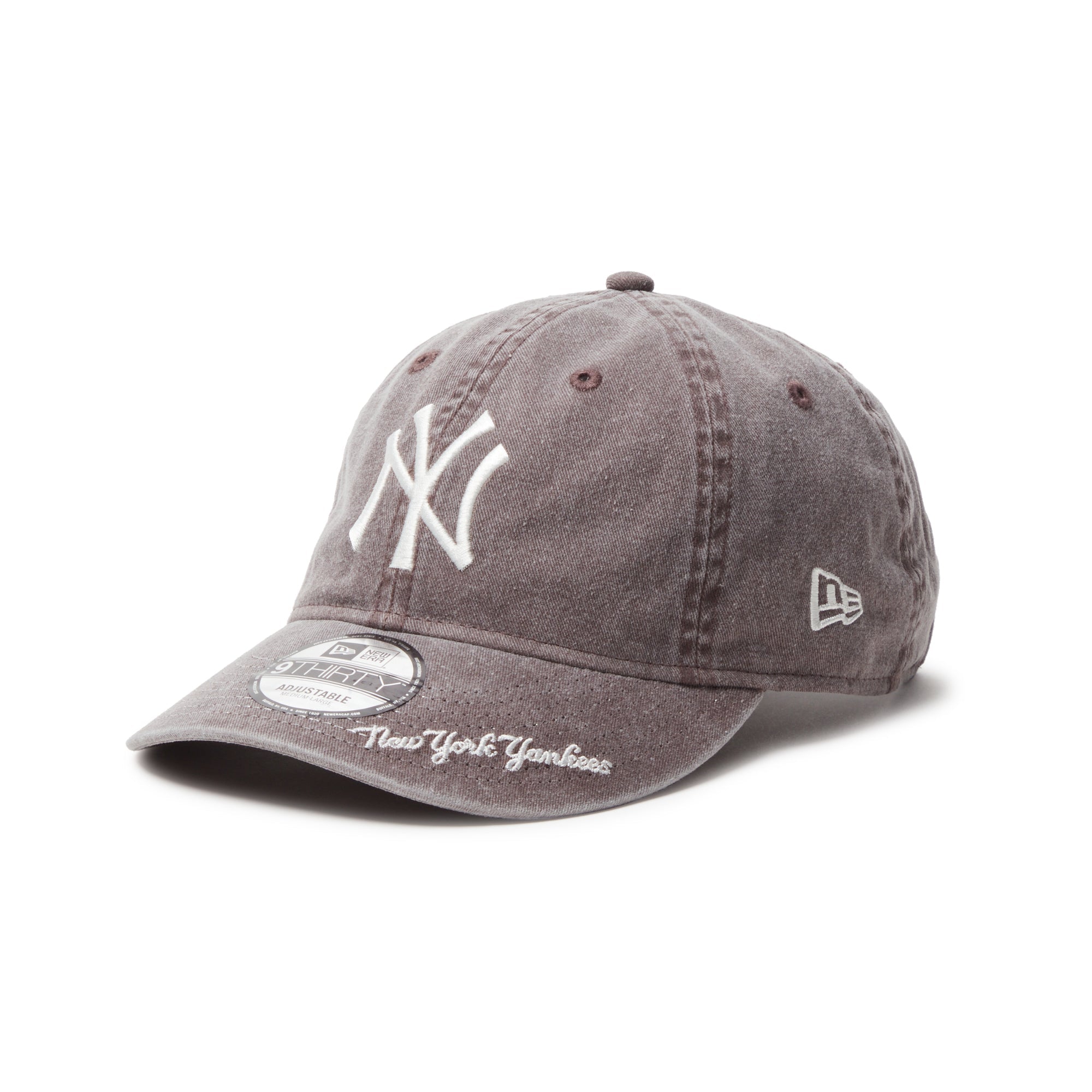 9THIRTY MLB Visor Logo ニューヨーク・ヤンキース アシッドウォッシュ
