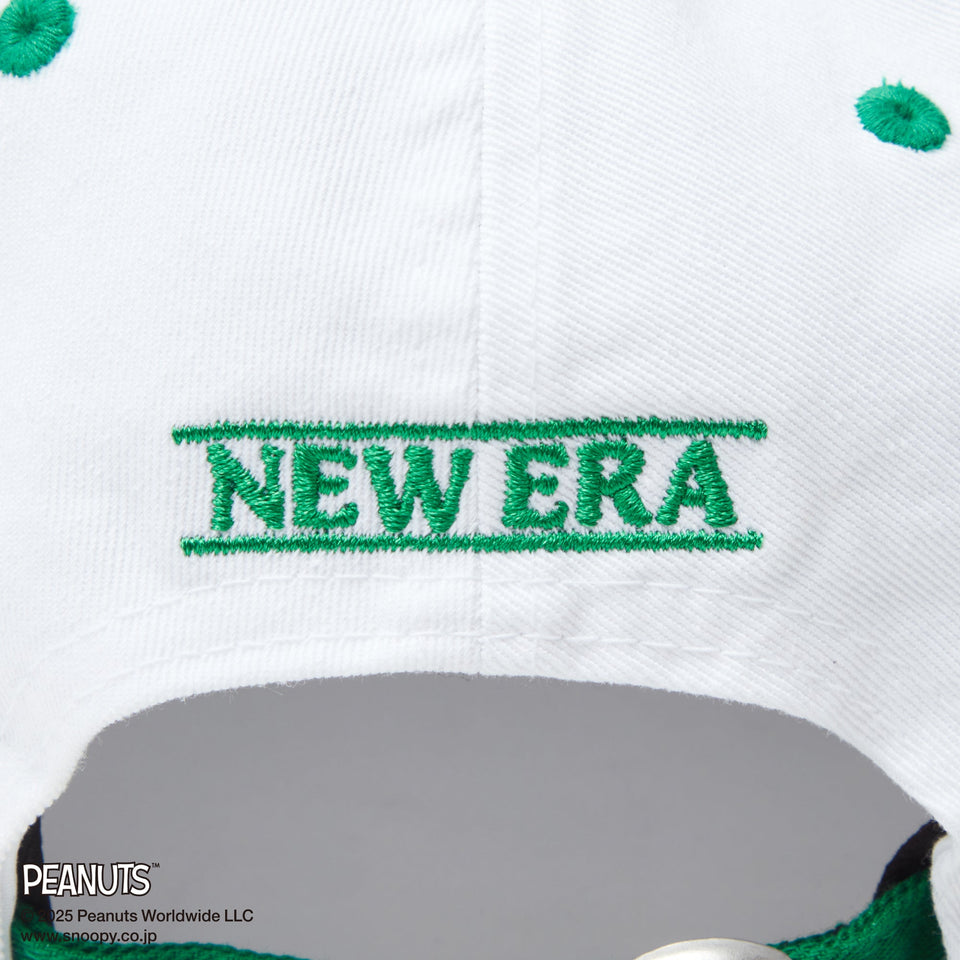 9THIRTY PEANUTS ピーナッツ ロゴ ホワイト ケリーグリーンバイザー - 14344542 - OSFM | NEW ERA ニューエラ公式オンラインストア