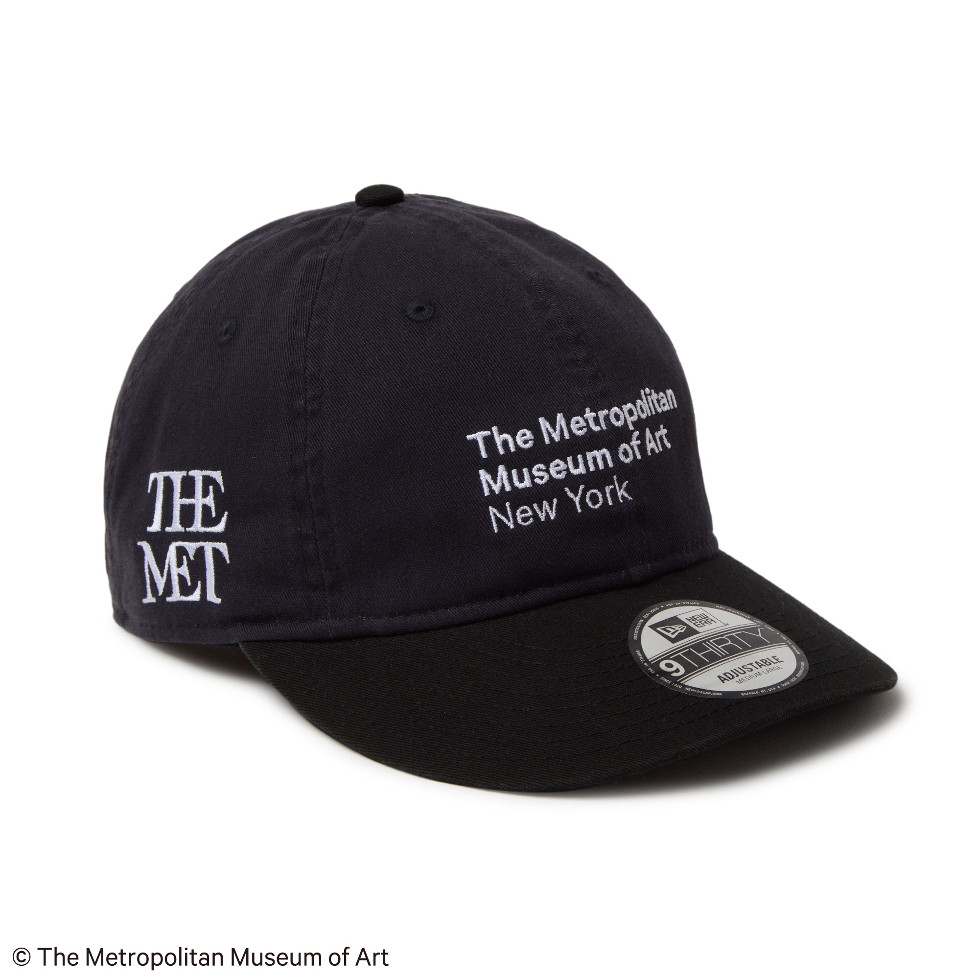 9THIRTY The Met レザーストラップ ネイビー ブラックバイザー
