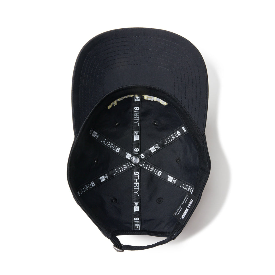 New Era 9THIRTY ブラックキャップ 9THIRTY NEW ERA ミニロゴ ウォッシュドコットン ブラック
