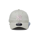 9TWENTY ニューヨーク・ヤンキース ウォッシュドコットン ストーン × ピンク - 14525103 - SM | NEW ERA ニューエラ公式オンラインストア