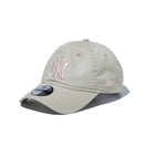 9TWENTY ニューヨーク・ヤンキース ウォッシュドコットン ストーン × ピンク - 14525103 - SM | NEW ERA ニューエラ公式オンラインストア
