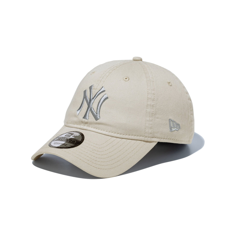 9TWENTY ニューヨーク・ヤンキース ウォッシュドコットン ストーン × クラウド - 14525104 - SM | NEW ERA ニューエラ公式オンラインストア