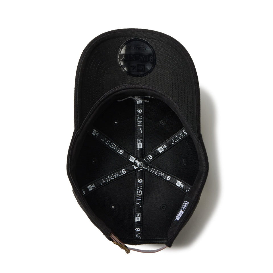 9TWENTY レザーストラップ ニードルフェルト トナルカラーロゴ ブラック - 14667923-SM | NEW ERA ニューエラ公式オンラインストア