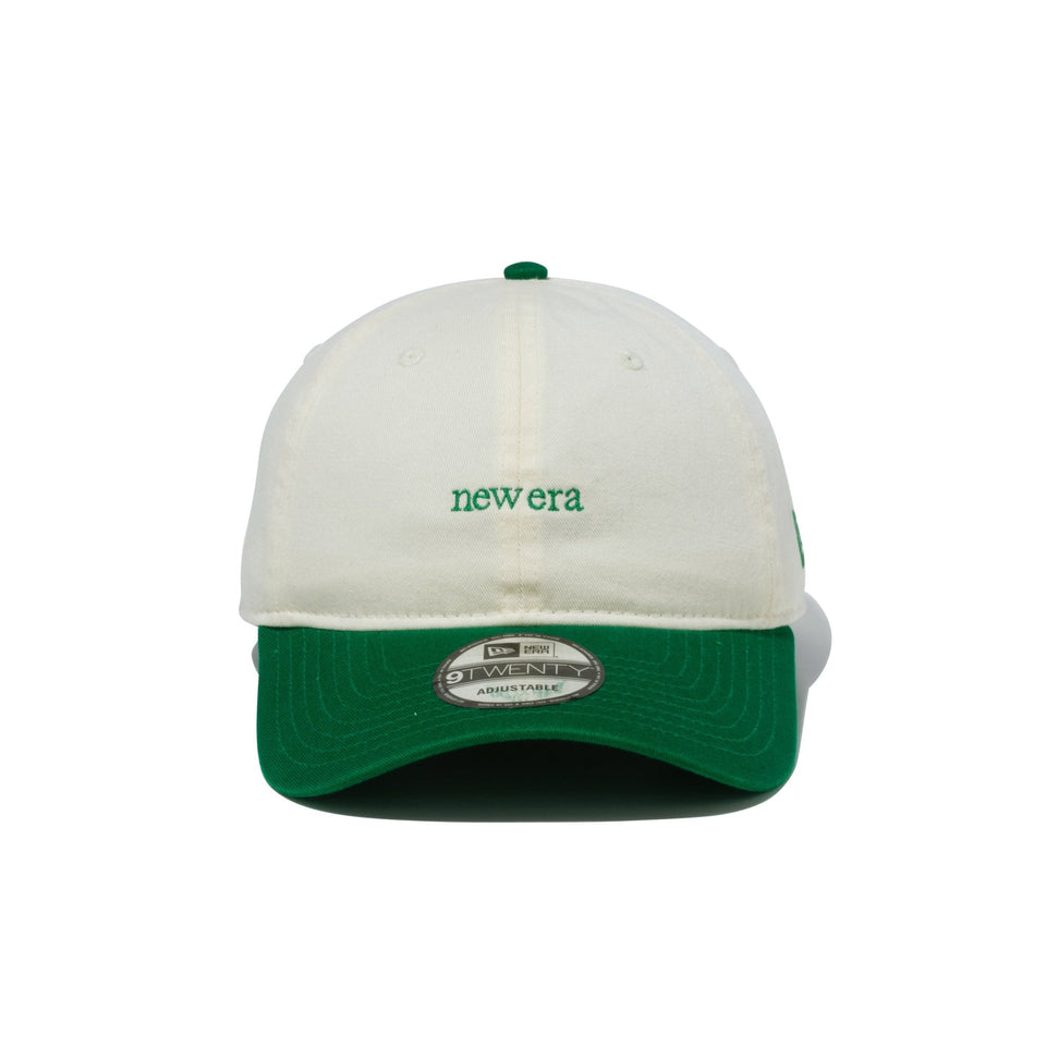 9TWENTY 2-Tone new era クローム ケリーグリーンバイザー
