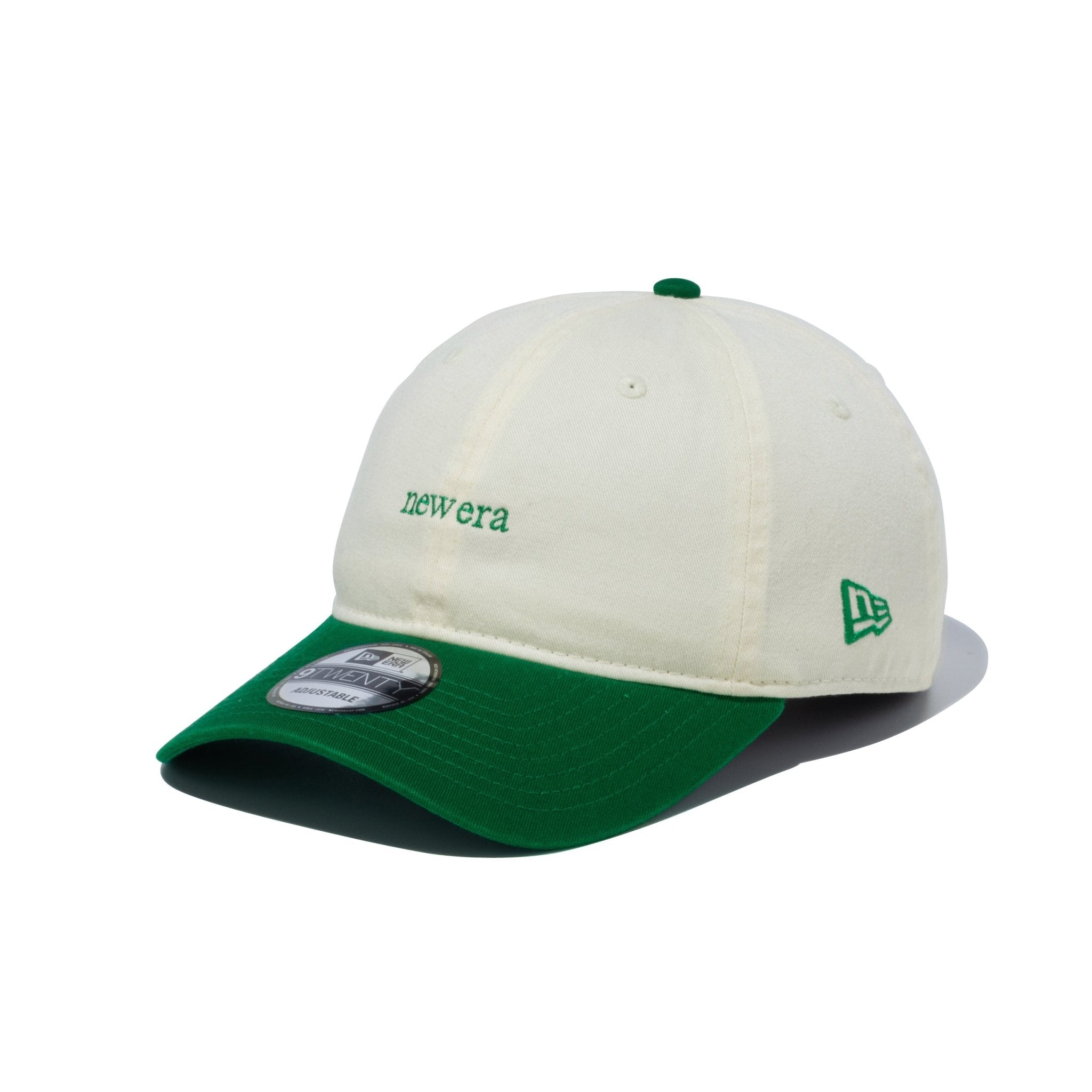 9TWENTY 2-Tone new era クローム ケリーグリーンバイザー