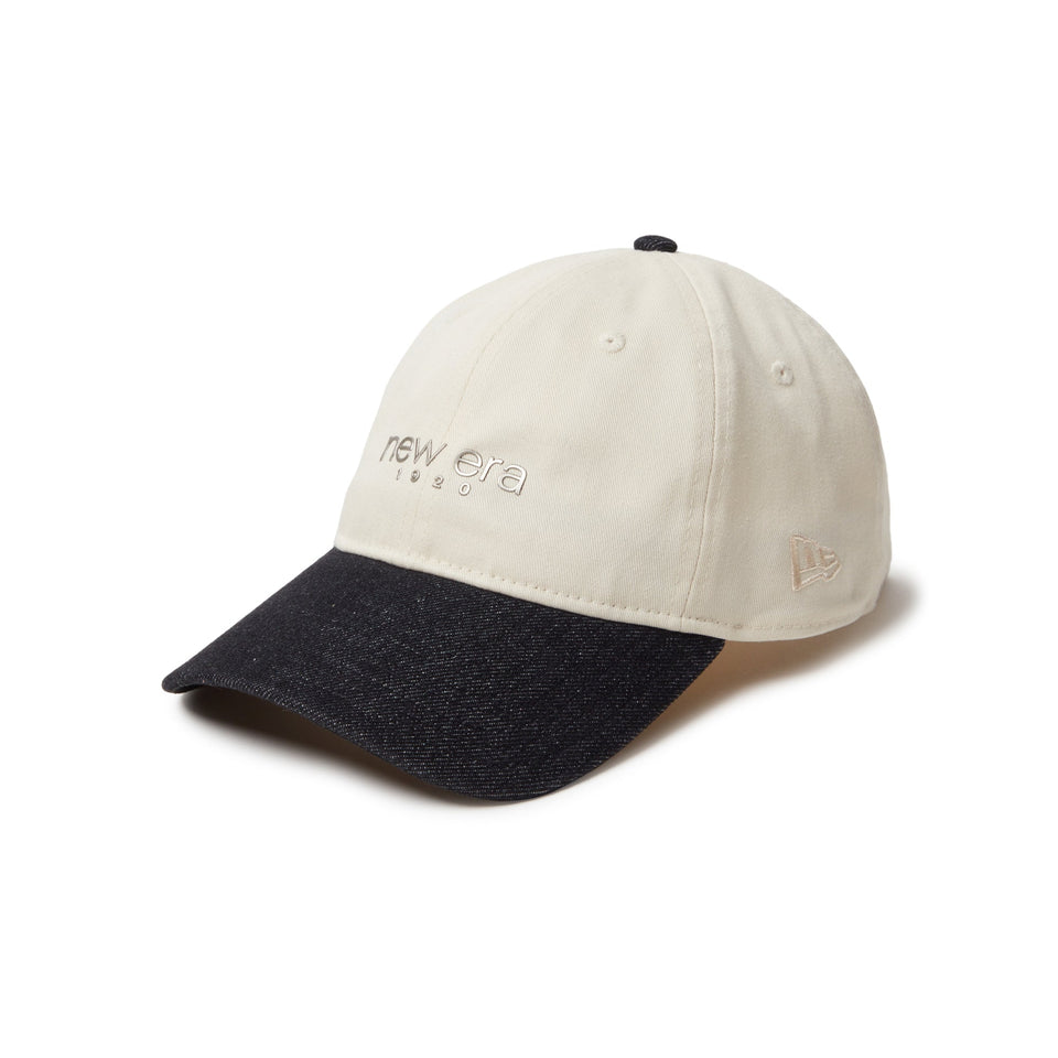 9TWENTY 2 - Tone TPUロゴ ライトクリーム ブラックデニムバイザー - 14388809 - SM | NEW ERA ニューエラ公式オンラインストア