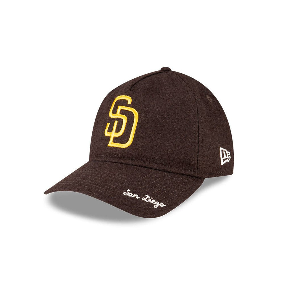 9TWENTY A - Frame Wool Letterman サンディエゴ・パドレス ウォルナット - 14733981 - OSFM | NEW ERA ニューエラ公式オンラインストア