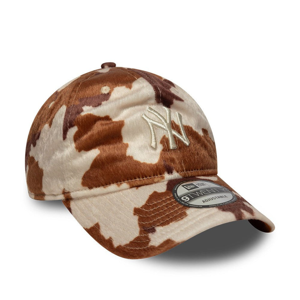 9TWENTY Animal Print Cow ニューヨーク・ヤンキース カウ ベージュ ブラウン - 14881924-OSFM | NEW ERA ニューエラ公式オンラインストア