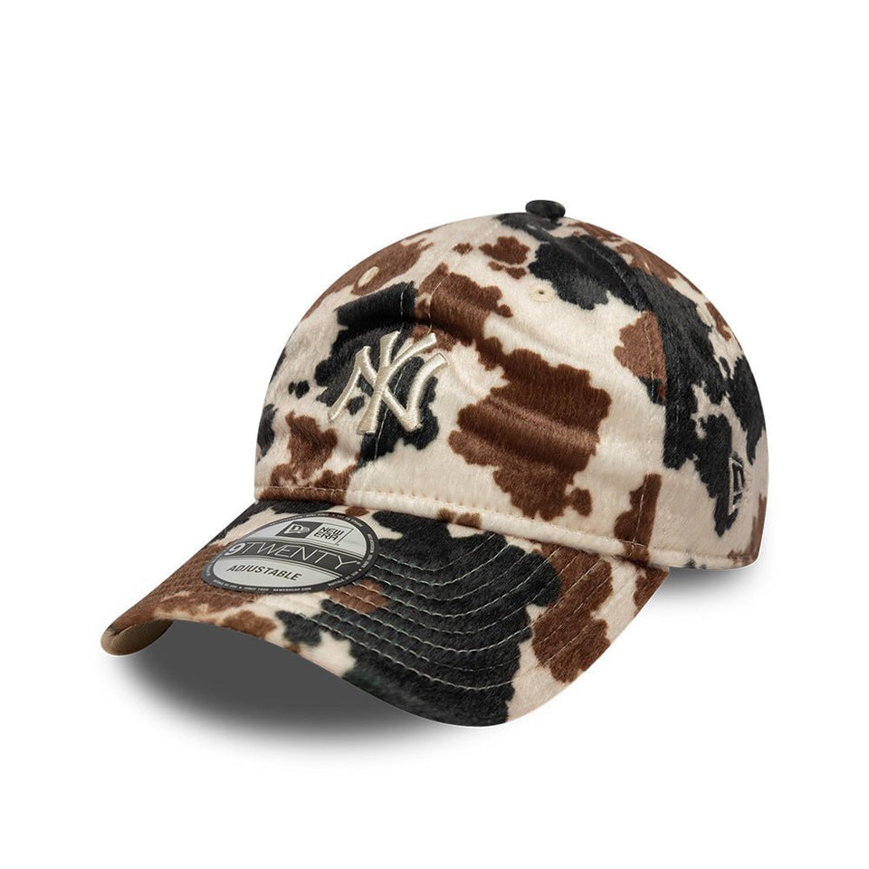 9TWENTY Animal Print Cow ニューヨーク・ヤンキース カウ ブラック