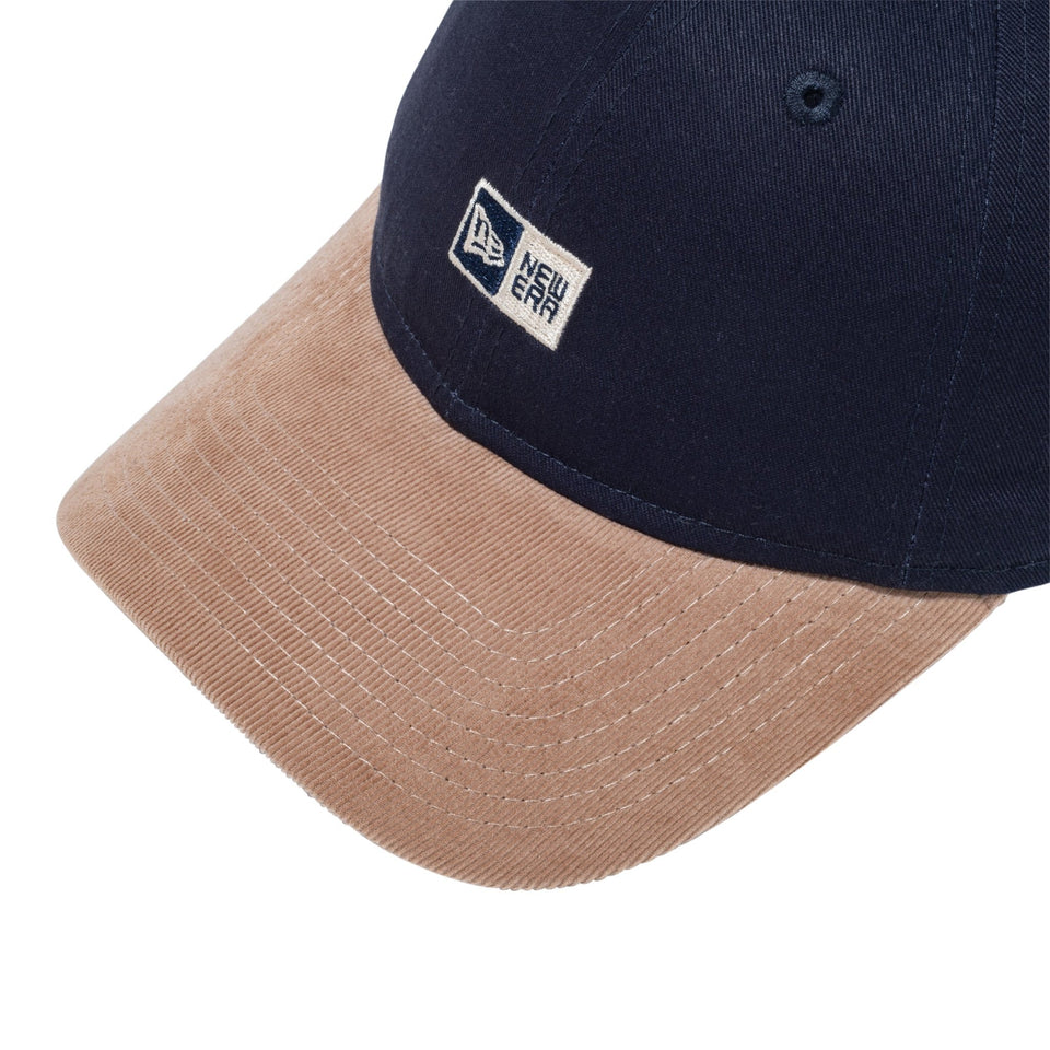 9TWENTY Corduroy ミニ ボックスロゴ ネイビー モカバイザー - 14460923 - OSFM | NEW ERA ニューエラ公式オンラインストア