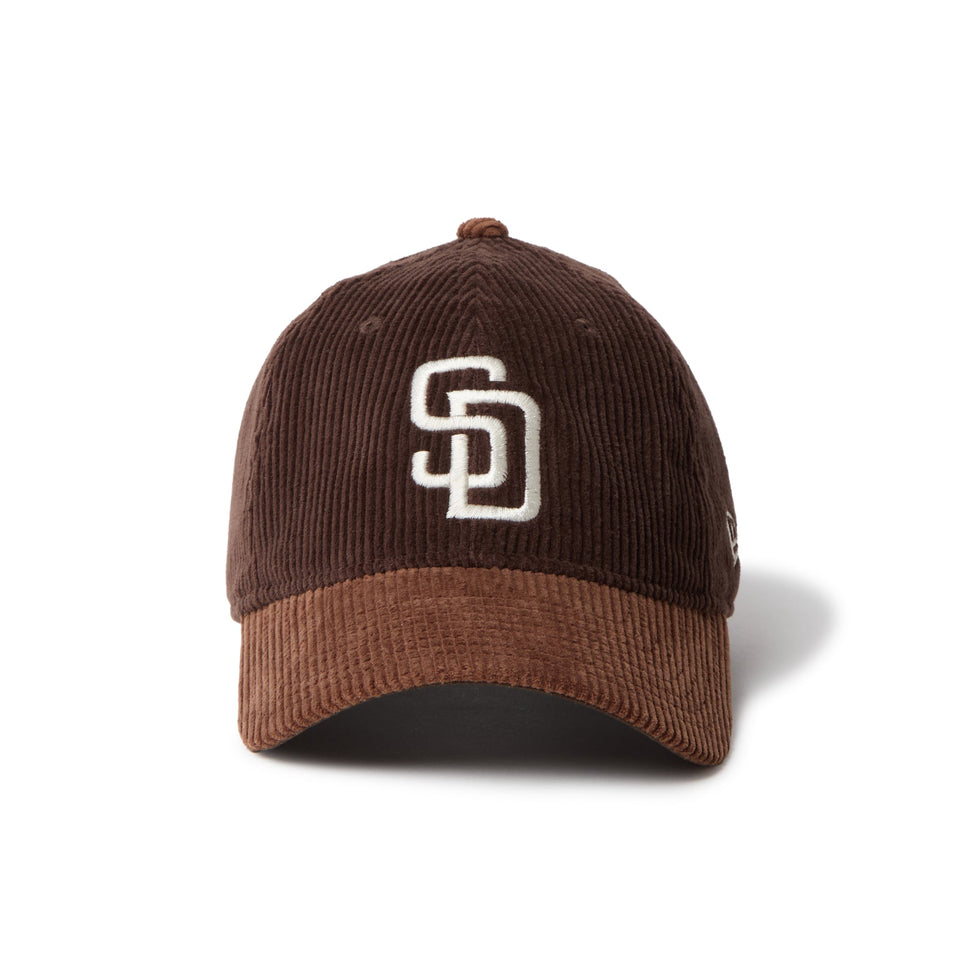 9TWENTY Corduroy コーデュロイ サンディエゴ・パドレス ダークブラウン ブラウンバイザー - 14668027 - SM | NEW ERA ニューエラ公式オンラインストア