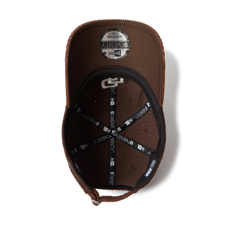 9TWENTY Corduroy コーデュロイ サンディエゴ・パドレス ダークブラウン ブラウンバイザー - 14668027 - SM | NEW ERA ニューエラ公式オンラインストア