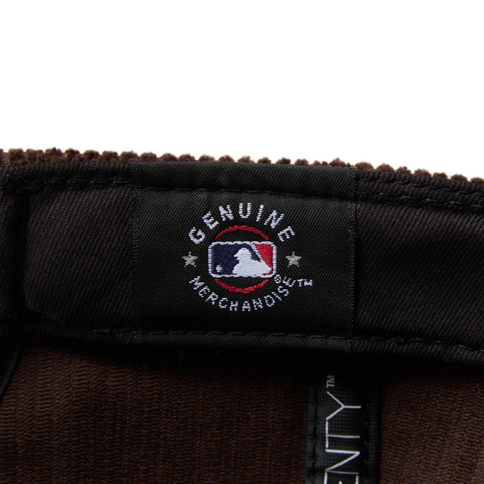 9TWENTY Corduroy コーデュロイ サンディエゴ・パドレス ダークブラウン ブラウンバイザー - 14668027 - SM | NEW ERA ニューエラ公式オンラインストア