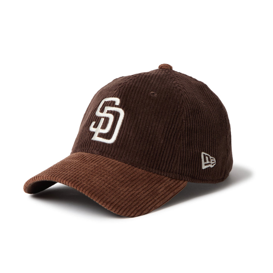 9TWENTY Corduroy コーデュロイ サンディエゴ・パドレス ダークブラウン ブラウンバイザー - 14668027 - SM | NEW ERA ニューエラ公式オンラインストア