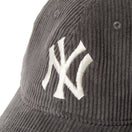 9TWENTY Corduroy コーデュロイ ニューヨーク・ヤンキース グレー - 14668029 - SM | NEW ERA ニューエラ公式オンラインストア