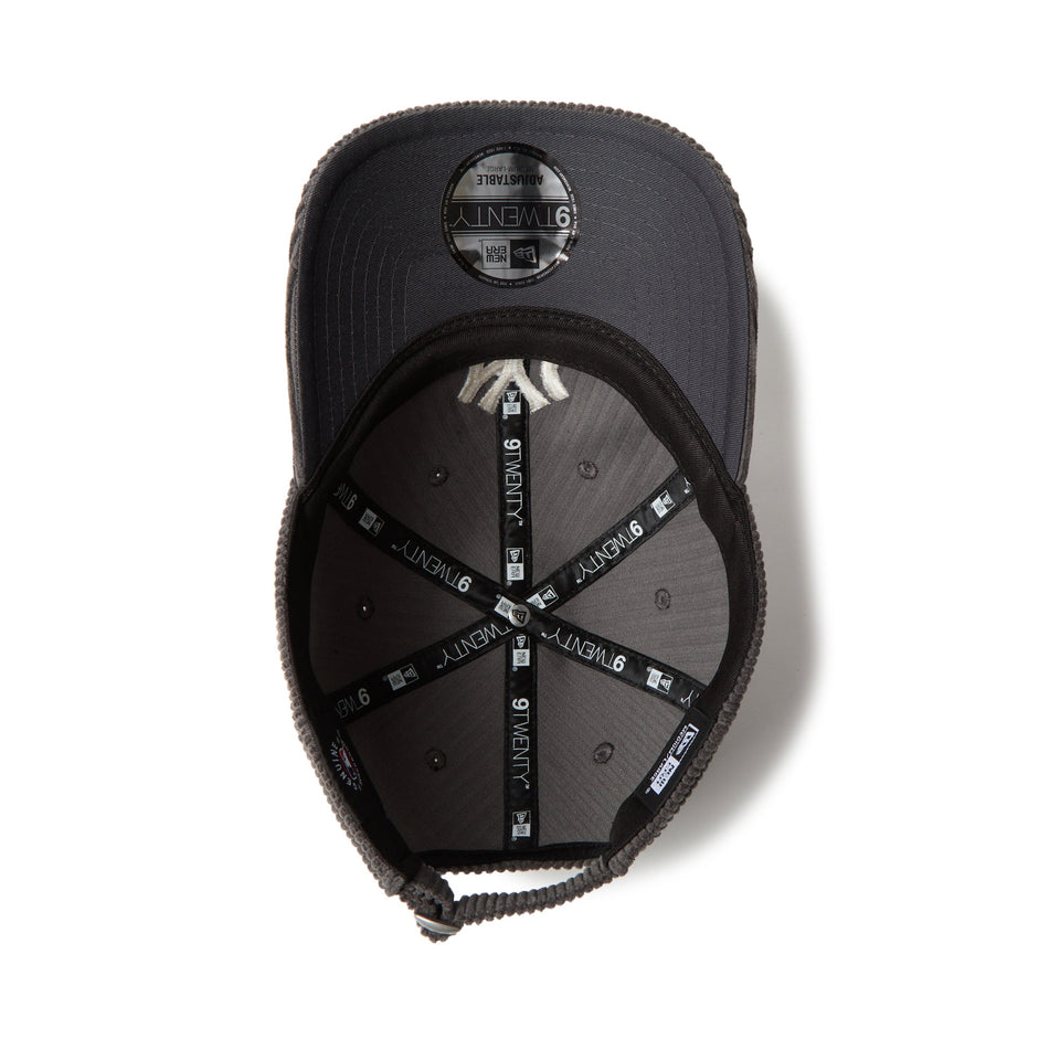 9TWENTY Corduroy コーデュロイ ニューヨーク・ヤンキース グレー - 14668029 - SM | NEW ERA ニューエラ公式オンラインストア