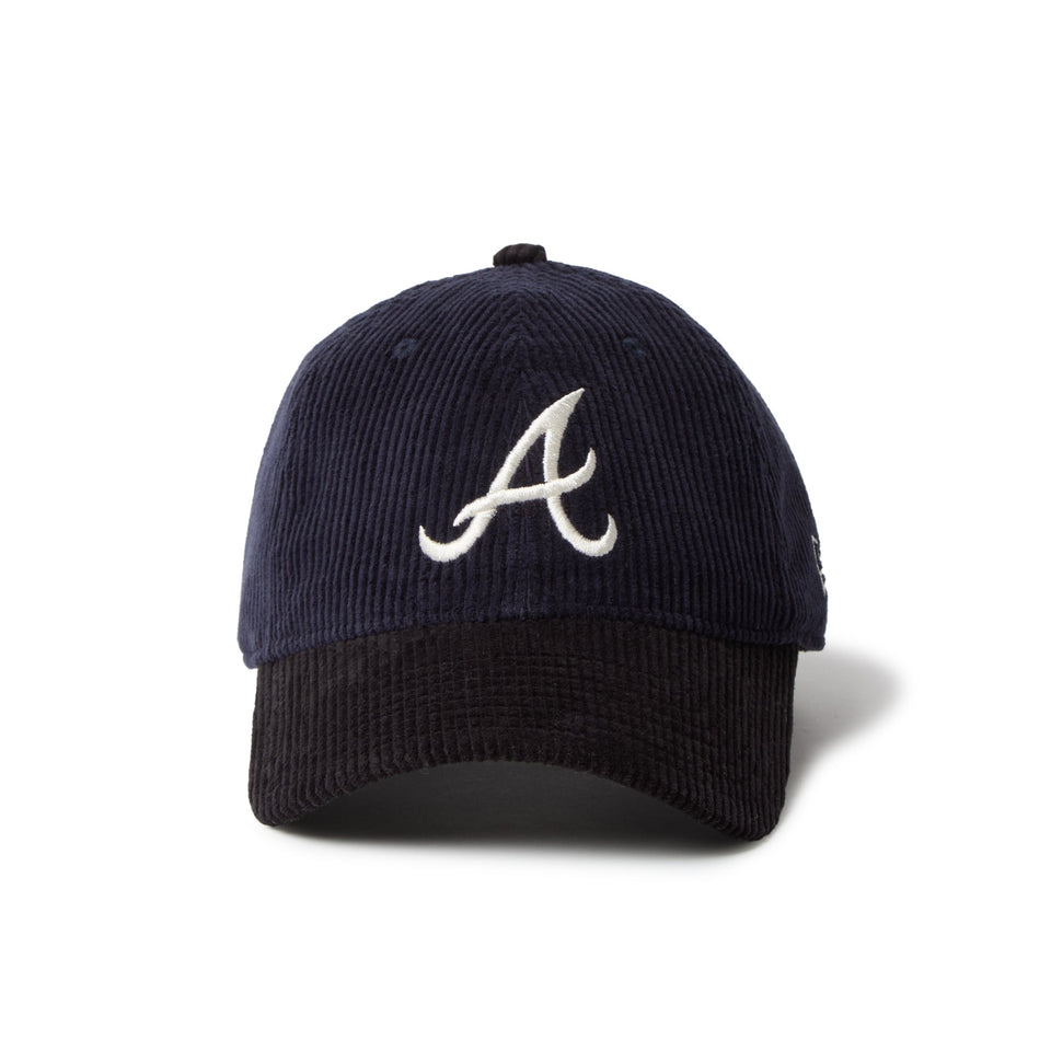 9TWENTY Corduroy コーデュロイ アトランタ・ブレーブス ネイビー ブラックバイザー - 14668032 - SM | NEW ERA ニューエラ公式オンラインストア